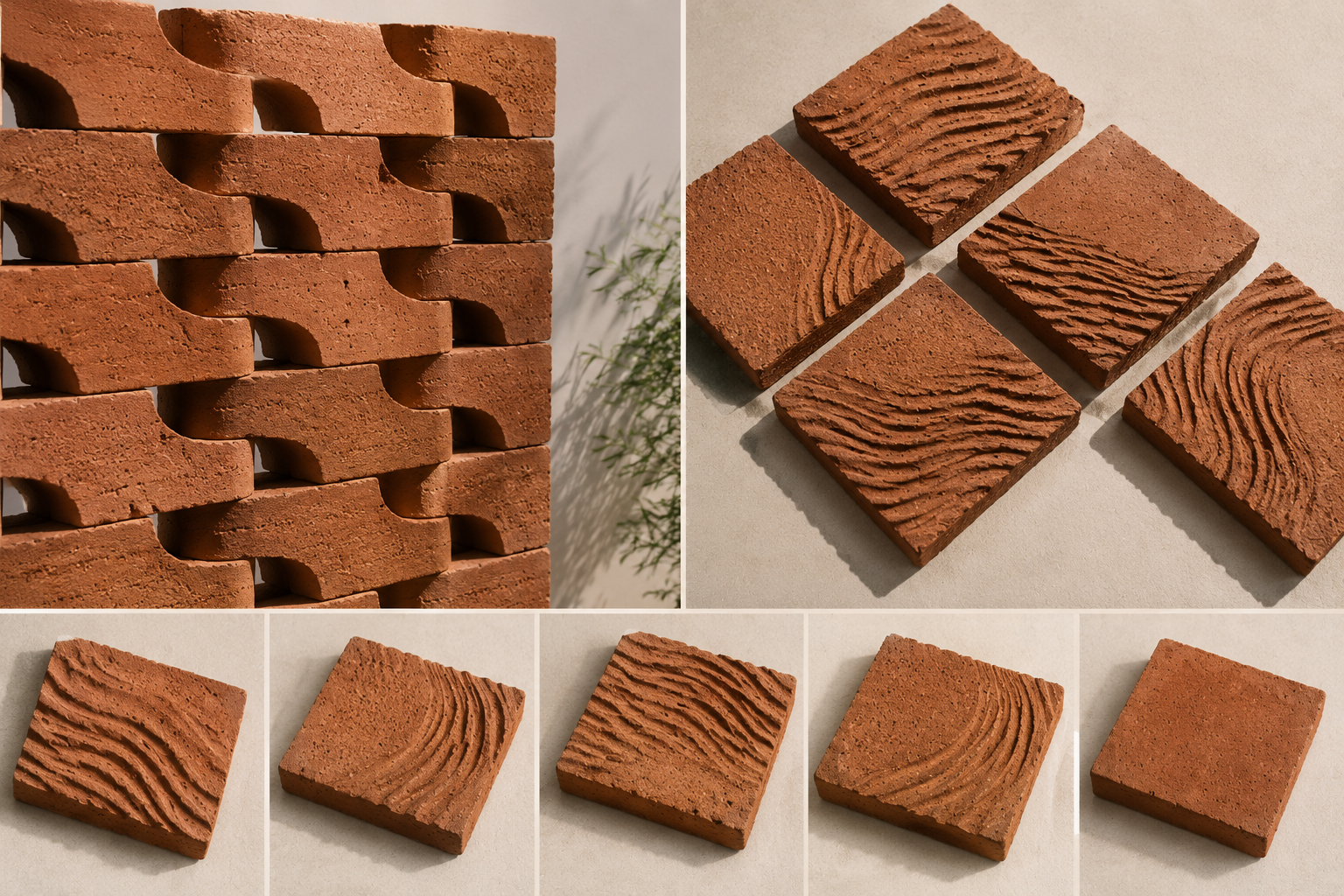 FRICKS tile and wall detail collage